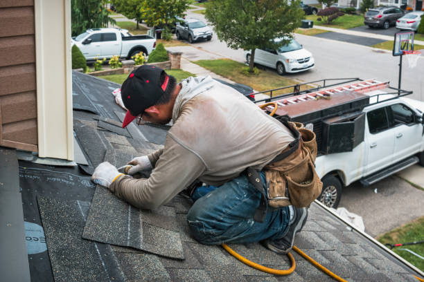 Professional Roof Inspection technician working in New Gloucester, ME